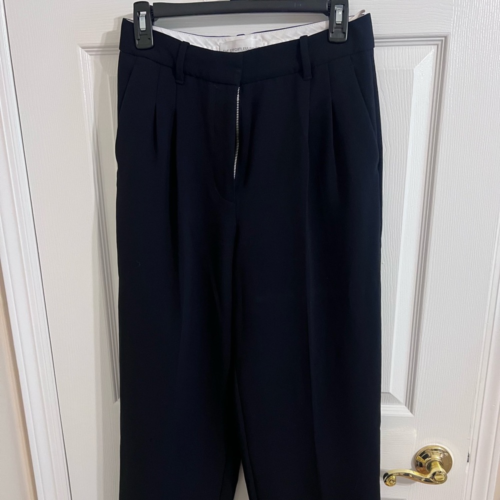 Wilfred Black Dress Pants High-Waisted Pleated